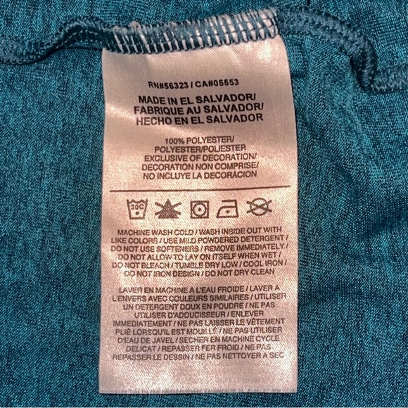 Nike Women’s Athletic Dri-Fit Dark Teal / Turquoise T-Shirt Sz Small (Like a M) - Picture 5 of 7